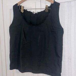 Gianni Versace Black beaded Tank Top Size EU 44 or US L Womens